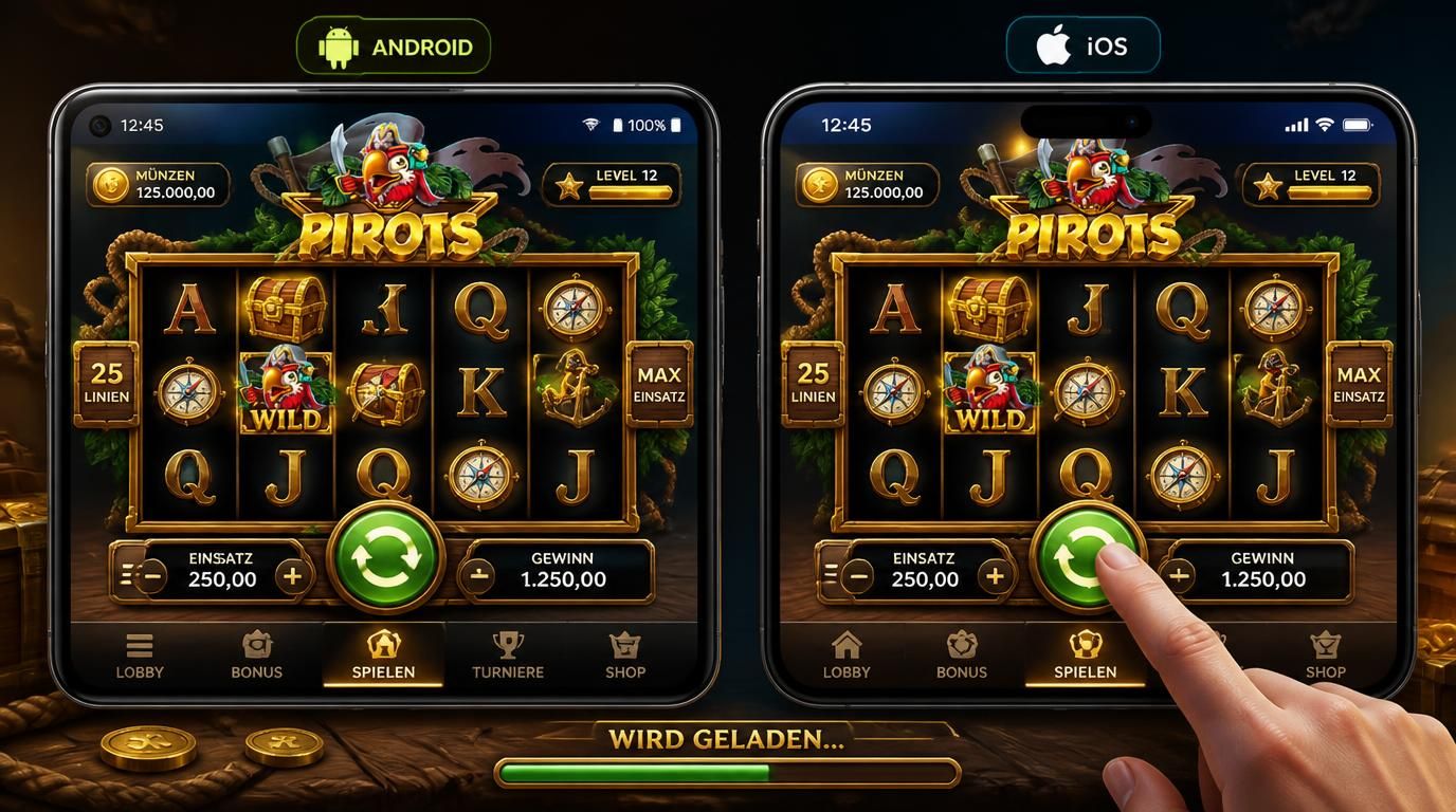 Mobilansicht Pirots von Slot auf Android und iOS